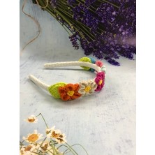 Enesra Butik Papatya Motifli Amigurumi El Örgüsü Taç