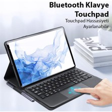 Coofbe Samsung Galaxy Tab S7,s8 Için Tablet Klavyesi ve Kılıf, Manyetik Touchpadli Bluetooth Klavye
