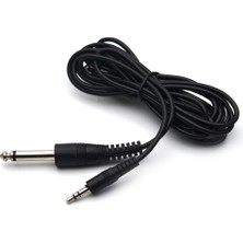 BK Teknoloji 3.5 mm Trs Stereo Erkek - 1/4 (6.35 Mm) Ts Mono Erkek Ses Kablosu 1.5m