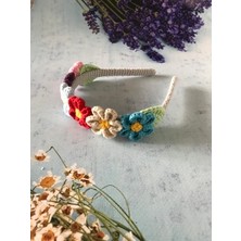 Enesra Butik Papatya Motifli Amigurumi El Örgüsü Taç