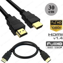 BK Teknoloji 30 cm 24K Gold Plated Full Hd Kısa HDMI Kablo