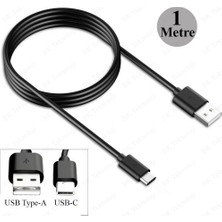 BK Teknoloji USB Type-C Şarj ve Data Kablosu Siyah 1 Metre