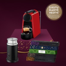 Nespresso Essenza Mini D 35 Red Bundle Kahve Makinesi