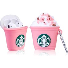 Kılıf Benim Sevimli Starbucks Airpods Silikon Koruma Kılıf 1. ve 2. Nesil Uyumlu Kılıf