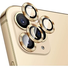 KVK Privacy Apple iPhone 12 Pro Max Kamera Lensi Mercek Lensi Koruyucu Gold 3 Adet