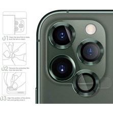 KVK Privacy Apple iPhone 12 Pro ,11 Pro, 11 Pro Max Yeşil Temperli Kamera-Mercek Lens Koruyucu 3 Adet