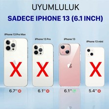 KVK Privacy Apple iPhone 13 Kılıf Şeffaf Kamera Korumalı Darbe Emici