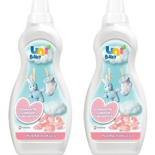 Uni Baby Konsantre Çamaşır Yumuşatıcı Pudra Kokulu 1200 ml x 2 Adet