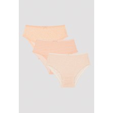 Penti Çok Renkli Kız Çocuk G. Pretty Frill 3lü Külot Yumuşak Dokulu Konforlu Tasarım