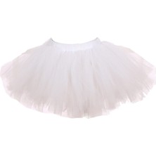 Bba New Trend Beyaz Show Tütü Etek,tütü Etek, Kız Bebek Etek, Doğum Günü Tütü