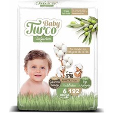 Baby Turco Bebek Bebek Bezi 2 Aylık Paket 6 Numara 16-25 kg 192 Adet