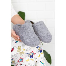 Modafrato Havlu Kapalı Kadın Ev Terliği Kışlık Terlik Ses Yapmaz