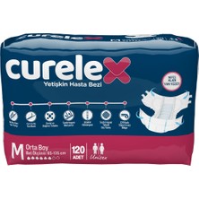 Curelex Yetişkin Hasta Bezi M Beden 120 Adet