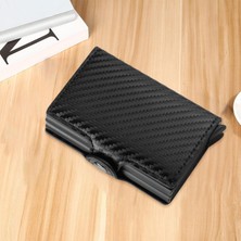 Surjion Taşınabilir Cüzdan Anti Scratch Alaşımlı Çift Kart Tutucu Erkekler Için (Yurt Dışından)
