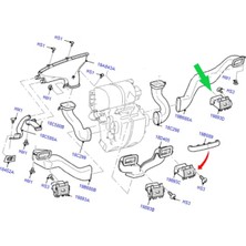 Fkoto Ford Transit V-347 Kalorifer Hava Üfleme Izgarası Menfez Yan Sağ 2006--2013