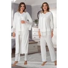 Puerpera Effortt Kadın Hamile Lohusa Pijama Takımı ve Sabahlık 7044