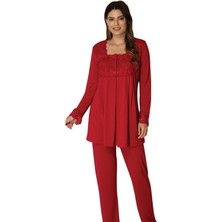 Puerpera Effortt Kadın Hamile Lohusa Pijama Takımı 2403