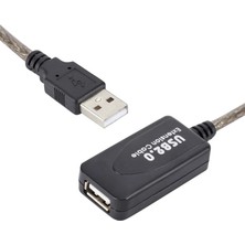 Alfais 5228 Aktif USB Dişi Erkek Uzatıcı Uzatma Ek Kablosu 20 Metre