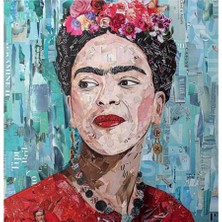 Eko Dekor 3 Boyutlu Duvar Kağıtları Frida Özel Tasarım Duvar Kağıdı Kanvas Tek Parca