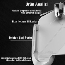 Polhammobile Polham L1-R1 Telefon Oyun Kolu, 4-6.5inch Telefon Uym Pubg, Call Of Duty Oyun Kolu, Gamer Tetik