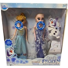 Elsa Karlar Ülkesi Sesli Frozen Elsa 2'li Şarkı Söyleyen  Elsa ve Anna Karakter Figür Set
