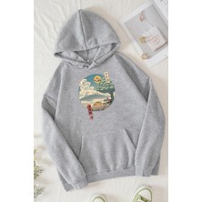 Trendypassion Unisex Neighbor's Ukiyo E Baskılı Sweatshirt