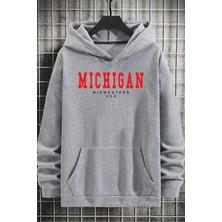 Trendypassion Unisex Michigan Baskılı Sweatshirt