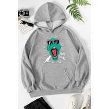 Trendypassion Unisex T - Rex Baskılı Sweatshirt