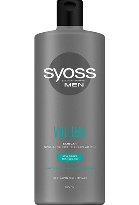 Syoss Men Volume Şampuan 500 ML 1 Adet Erkek Saç Bakım Şampuanı