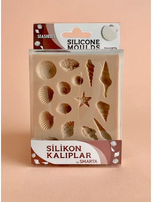 HOBİ MARKET ART  Silicone Moulds Silikon Epoksi,hamur ve Polimer Kil Kalıbı Seashells
