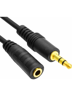 Wozlo Kulaklık Ses Hoparlör Uzatma Kablosu 3.5mm Stereo Uzatma Kablosu Altın Uç - 1mt