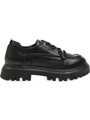 Hush Puppies Deri Siyah Kadın Düz Ayakkabı HP-370-012