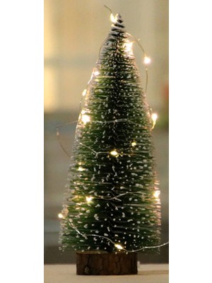 Piithalat Yılbaşı Ağacı - Masa Ağacı Kütüklü 21 cm