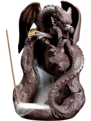 Dolity Dragon Statue Backflow Tütsü Brülör Şelalesi Aromaterapi Gevşeme Için 3.94X3.74X5.71INCH (Yurt Dışından)
