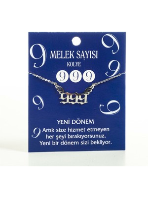 Touz Moda Touz Angel Number '999' Melek Numarası Kolye