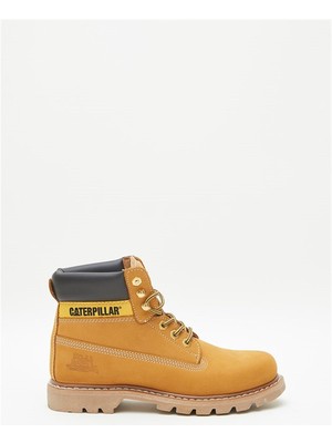 Cat Caterpillar Cat Honey Nubuk Deri Sarı Unisex Bot Postal Ayakkabı V2