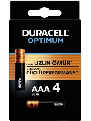 Duracell 4lü Optimum Aaa Kalem Pil