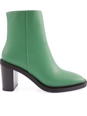 DGN B705 Kadin Küt Burun Topuklu Bot 22K