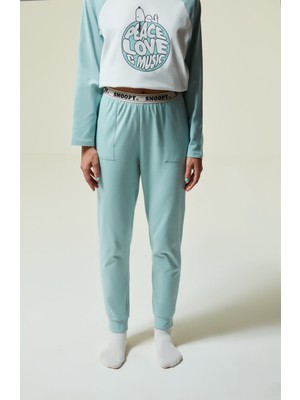 Penti Mint Yeşili Snoopy Pantolon Pijama Altı