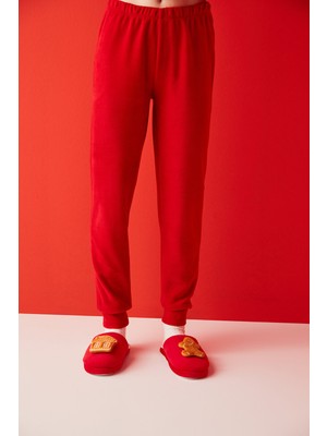 Penti Kırmızı Party Dress Polar Pijama Takımı