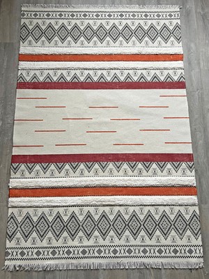 Rugs Modern Rustik 4047 Çok Renkli Iskandinav Stil Pastel Desenli Kilim