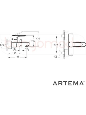 Artema Root Round Banyo Bataryası A4272526