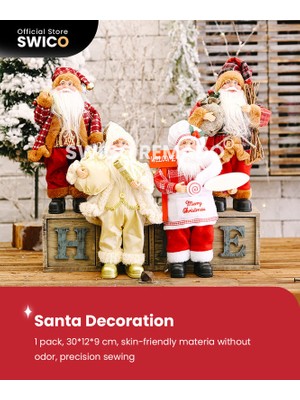 Swico Remado Yaratıcı Noel Dekorasyonu Noel Baba (Yurt Dışından)