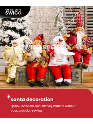 Swico Remado Yaratıcı Noel Dekorasyonu Noel Baba (Yurt Dışından)