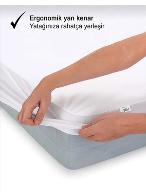 AY Home  Battal Boy Sıvı Geçirmez Pamuklu Terletmez  Yatak Alezi