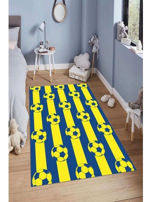 Napoli Home Dijital Baskılı Kaymaz Taban Yıkanabilir Kolay Temizlenir Modern Çocuk Odası Halısı NDÇ-HP-672