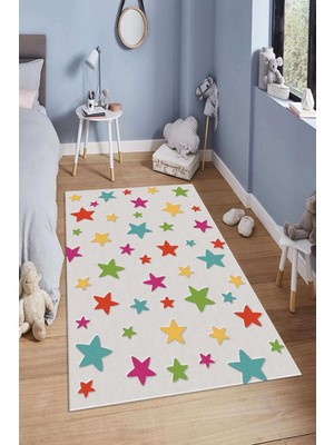 Napoli Home Dijital Baskılı Kaymaz Taban Yıkanabilir Kolay Temizlenir Modern Çocuk Odası Halısı NDÇ-HP-797