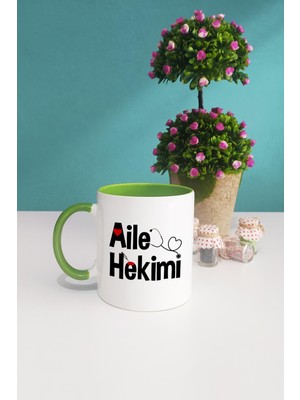 Hedizu Aile Hekimi Doktora Hediye Kupa Bardak Yeşil