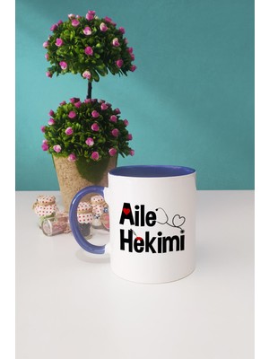 Aile Hekimi Doktora Hediye Kupa Bardak Lacivert