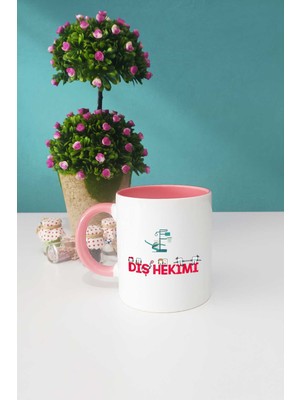 Diş Hekimi Hediye Kupa Bardak Pembe